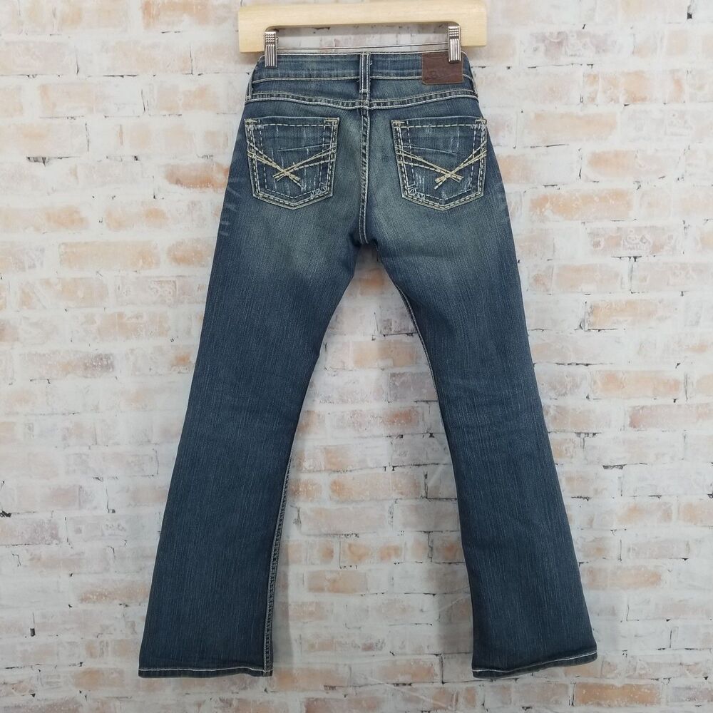 BKE Madison Women's Bootcut Flared Denim Blue Jeans 25 x 31 1/2 Stretch Med Wash - Picture 4 of 14